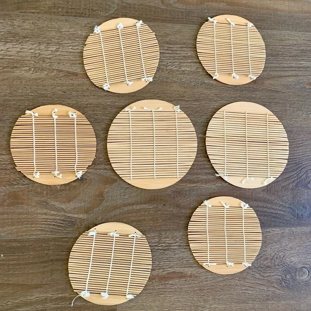 Bamboo coasters